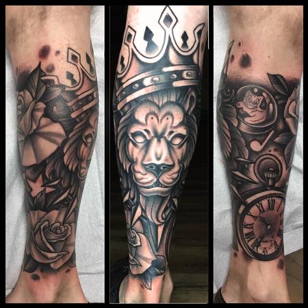 Tattoos - Black and Gray sock - 134961
